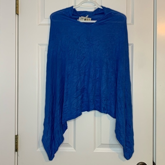 Lexi York Accessories - Lexi York 100% Bamboo Shawl Cape Scarf Blue Women’s One Size Eco Friendly Soft